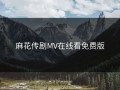 麻花传剧MV在线看免费版