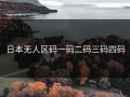 日本无人区码一码二码三码四码