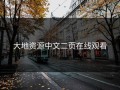 大地资源中文二页在线观看