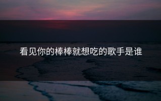 看见你的棒棒就想吃的歌手是谁