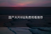 国产大片B站免费观看推荐